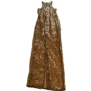 MISCREANTS Tanya Sequin Dress in Gold